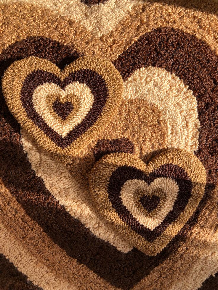 Love – Heart Tufted Mug Coaster