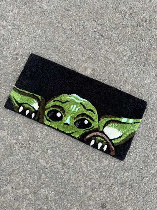 Peekaboo Yoda Keyboard Rug