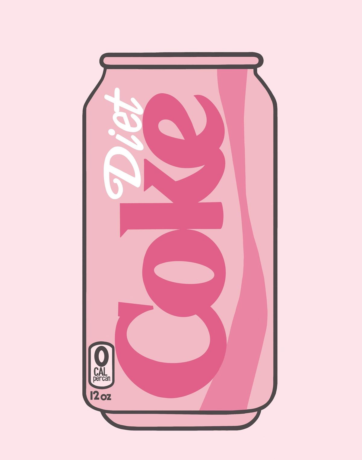 Pink Diet Coke Can Tufted Rug | Handmade Pop Art | Room & Floor Decor