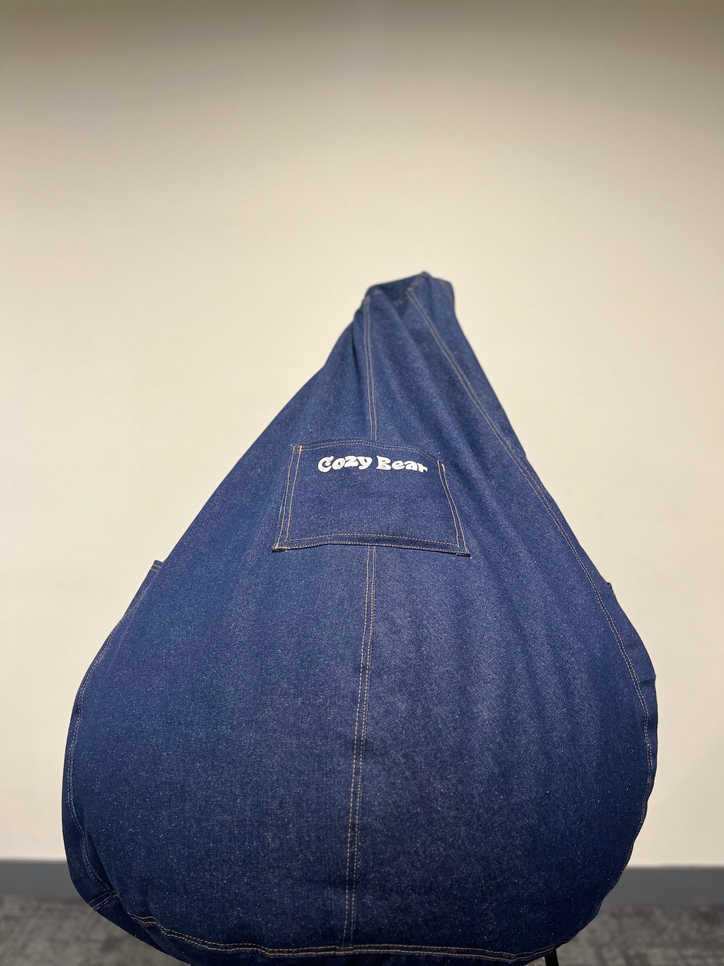 Stash Pocket Bean Bag (Denim Blue)