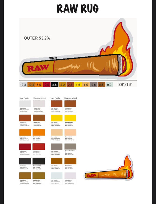 Raw Doobie Rug