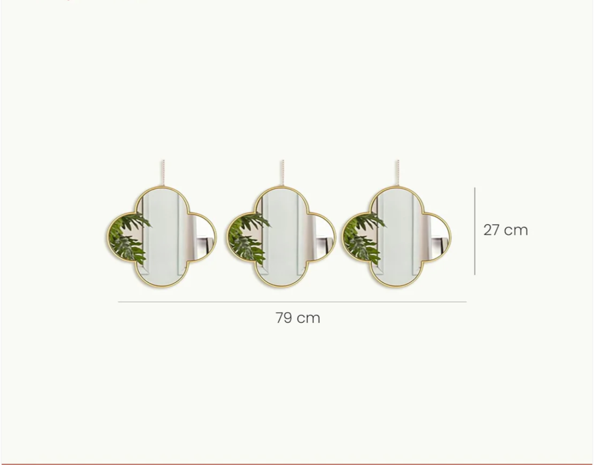 Three Musketeers Mirror (Set of 3)