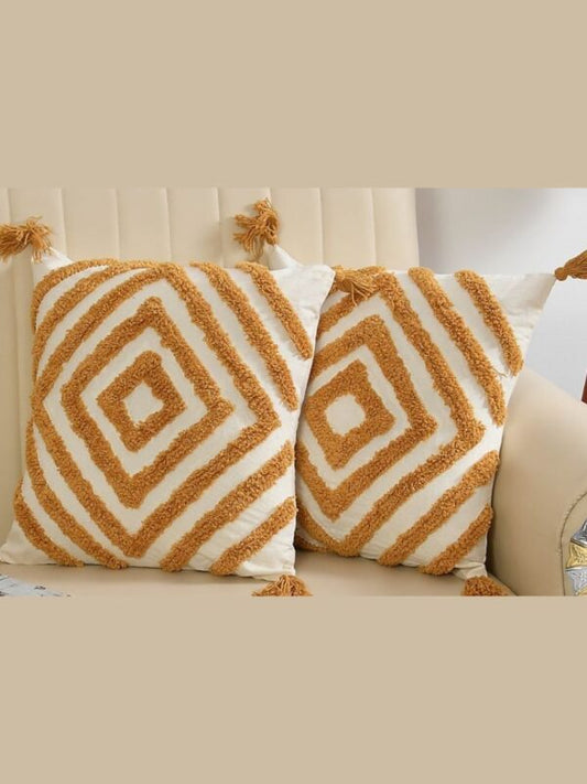 Golden Gossip Cushion Cover (Set of 2)
