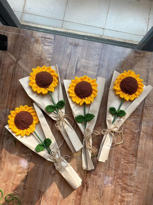 Sunflower Bouquet | Handmade Crochet Flowers