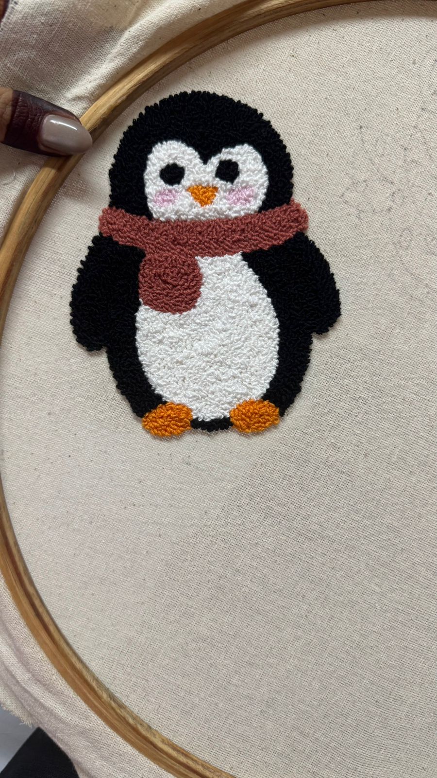 Penguin Mug Rug