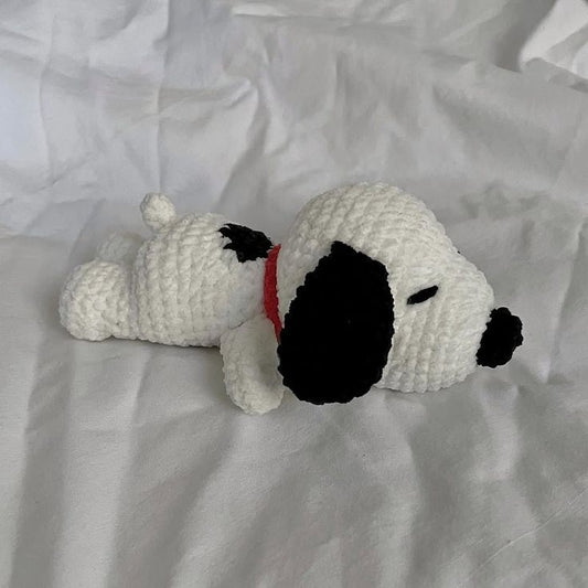 Lazy Snooze Pup Crochet Plush