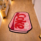Pink Diet Coke Can Tufted Rug | Handmade Pop Art | Room & Floor Decor