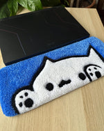 Ghost Cat Keyboard Rug