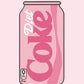 Pink Diet Coke Can Tufted Rug | Handmade Pop Art | Room & Floor Decor