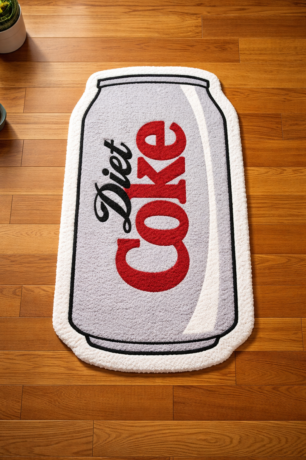 Diet Coke Can Tufted Rug | Handmade Pop Art | Room & Floor Decor