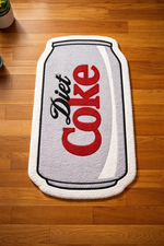 Diet Coke Can Tufted Rug | Handmade Pop Art | Room & Floor Decor