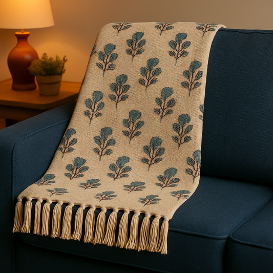 Desi Bloom Floral Throw