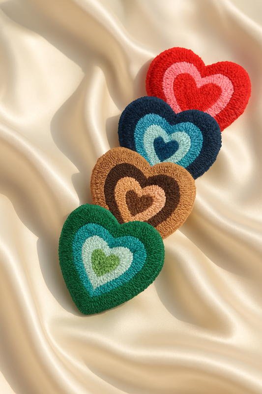 Love – Heart Tufted Mug Coaster