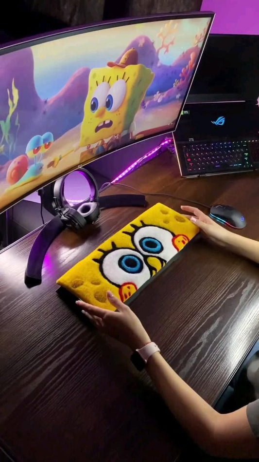 Spongecore Keyboard Rug | Desk & Gaming Setup
