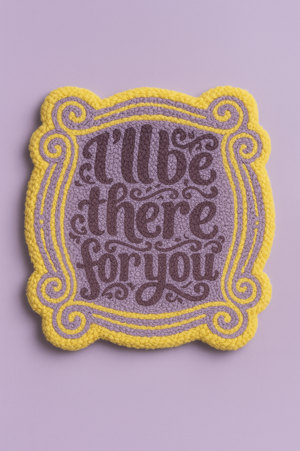 Bestseller Mug Rugs Combo (Set of 2) – Pink Bow & “I’ll Be There For You”
