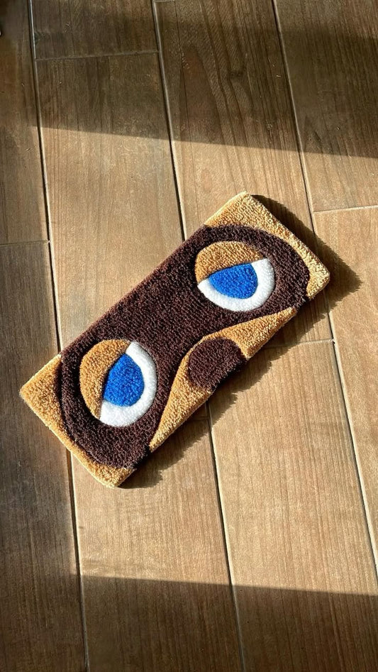 Raccooncore Keyboard Rug | Woodland Desk Setup Accent | Cozy Bear