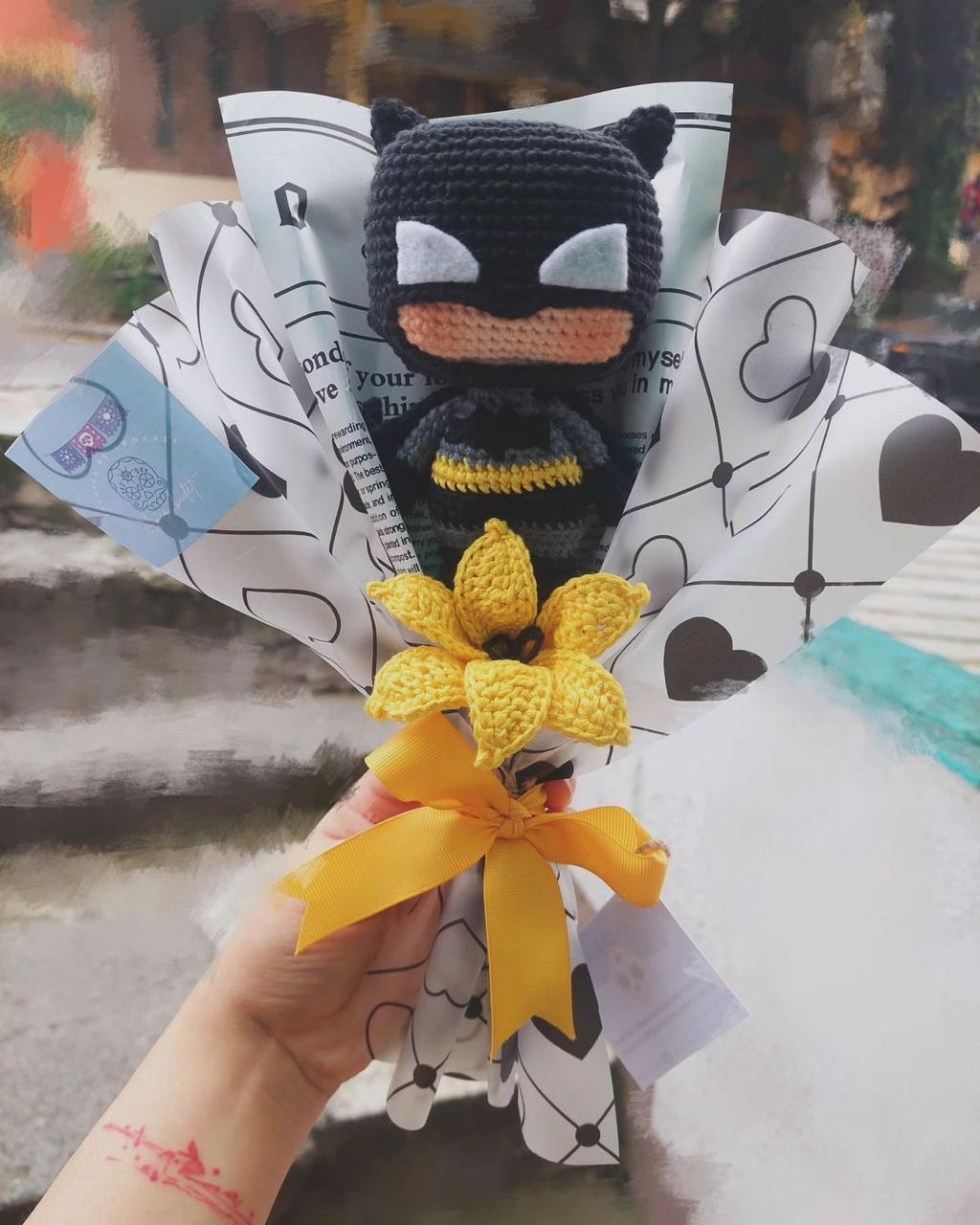 Batman Crochet Bouquet | Superhero