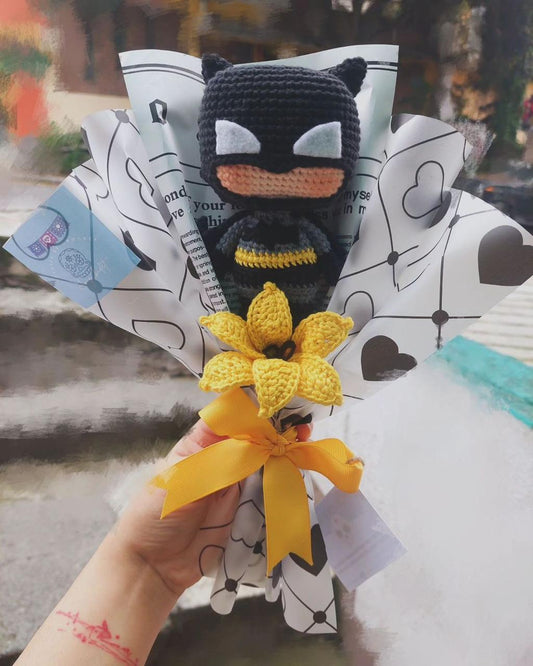 Batman Crochet Bouquet | Superhero