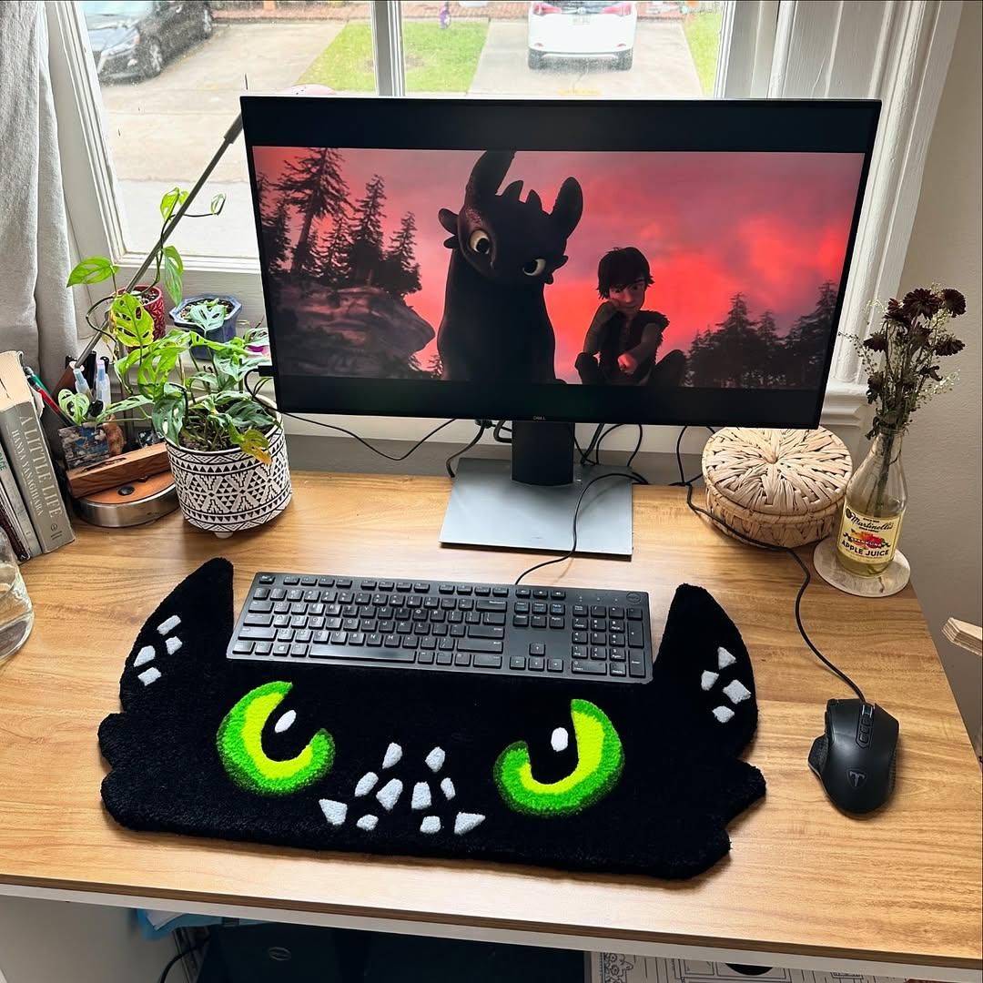 Midnight Blink Keyboard Rug