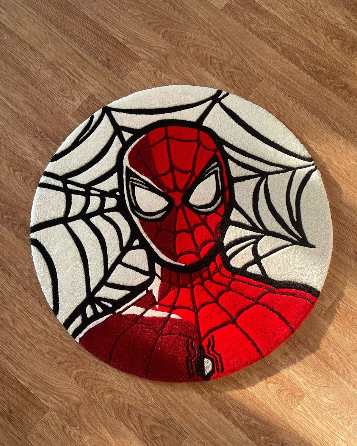 Spidey Sense Rug | Superhero Tufted Round Rug – Cozy Bear