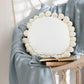 Pom Pom Round Cushion – Cloud White